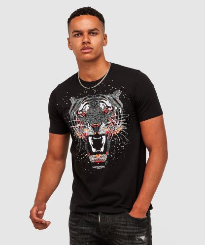 Alessandro Zavetti Growler Boya T-shirt Simsiyah