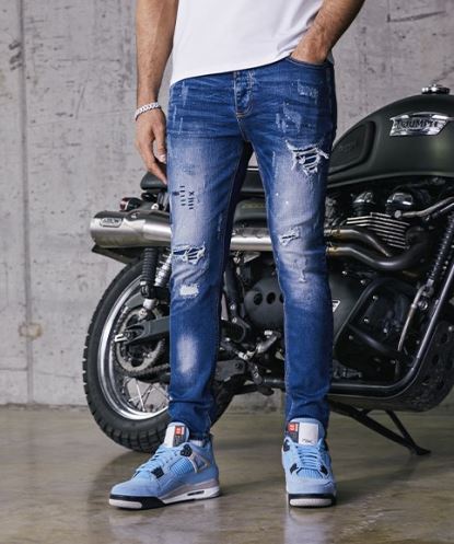 Alessandro Zavetti Blue Griporini Indigo Slim Carrot Denim Jean