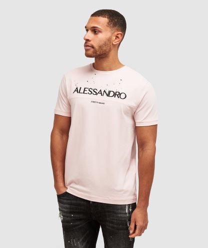 Alessandro Zavetti Porta T-shirt Simsiyah