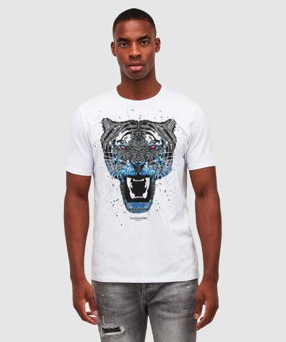 Beyaz Growler Boya T-shirt Alessandro Zavetti