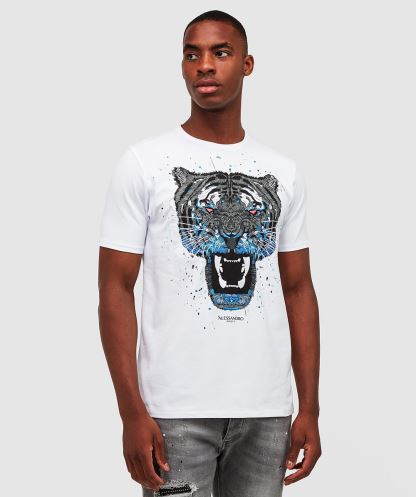 Beyaz Growler Boya T-shirt Alessandro Zavetti