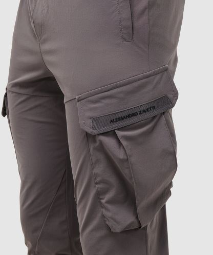 Alessandro Zavetti Jet Siyah Marcello 2.0 Dokuma Kargo Pantolon