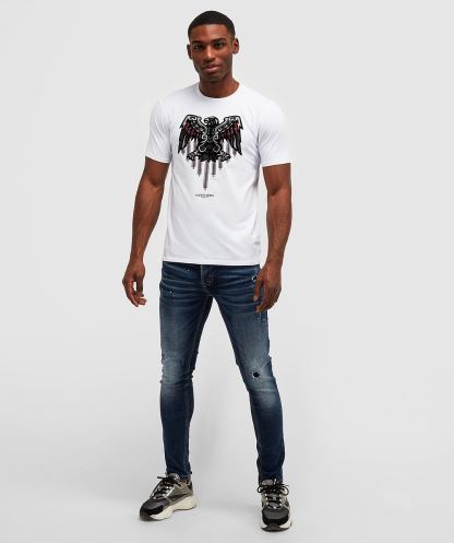 Alessandro Zavetti Aztec Stripe 3.0 T-shirt Optik Beyaz