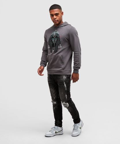 Alessandro Zavetti Firavun Sıçramak Havai Kapşonlu Mıknatıs Gri