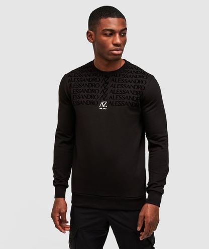 Renossi Sweatshirt Alessandro Zavetti Simsiyah