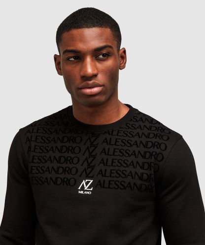 Renossi Sweatshirt Alessandro Zavetti Simsiyah