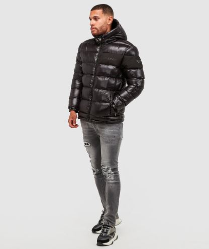 Alessandro Zavetti Siyah Catrio şişme Ceket