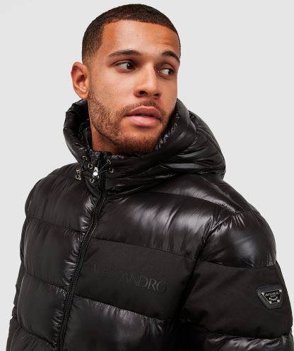 Alessandro Zavetti Siyah Catrio şişme Ceket