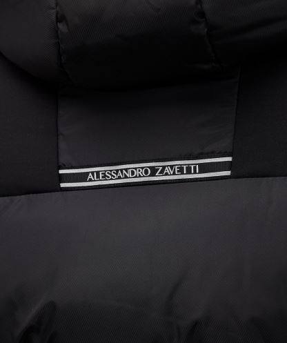 Siyah Torno Uzun çizgi Kirpi Ceket Alessandro Zavetti