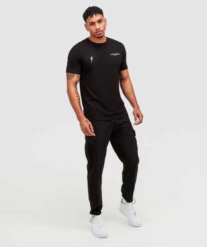 Aztek Kiriş Sırtlı Logolu Tişört Alessandro Zavetti Jet Siyahı