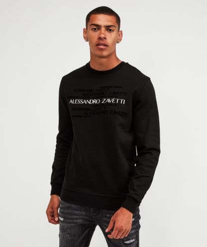 Siyah Alessandro Zavetti Novazzi Sweatshirt