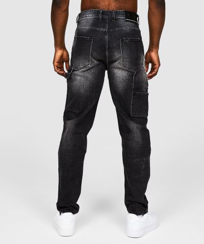 Alessandro Zavetti Merazzi Siyah Yıkama Marangoz Jean Siyah