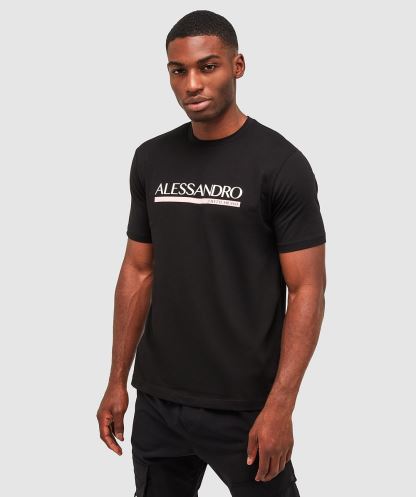 Alessandro Zavetti Mesoni 2.0 T-shirt Siyah