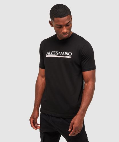 Alessandro Zavetti Mesoni 2.0 T-shirt Siyah