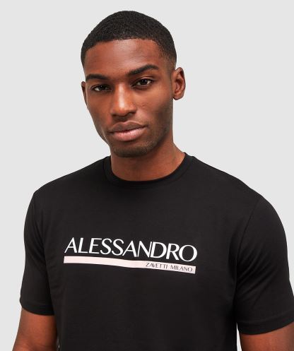 Alessandro Zavetti Mesoni 2.0 T-shirt Siyah