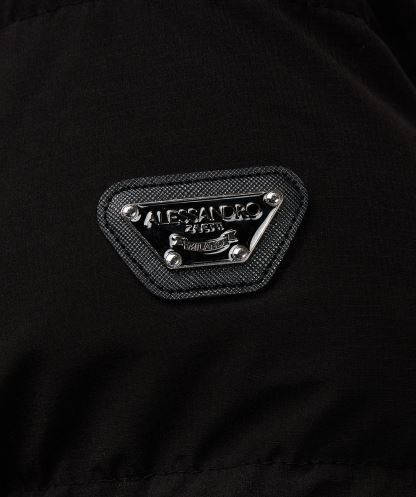 Siyah Leto 2.0 Kirpi Parka Ceket Alessandro Zavetti