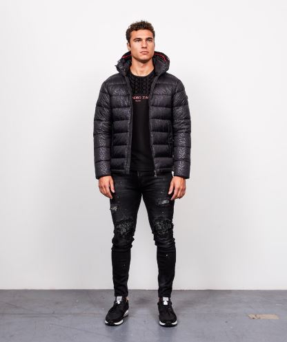 Alessandro Zavetti Siyah Tessicci şişme Ceket