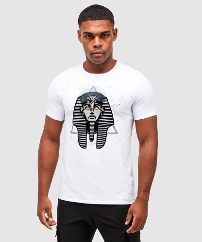 Alessandro Zavetti Firavun Sıçramak T-shirt Optik Beyaz