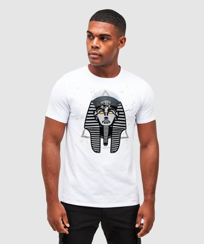 Alessandro Zavetti Firavun Sıçramak T-shirt Optik Beyaz