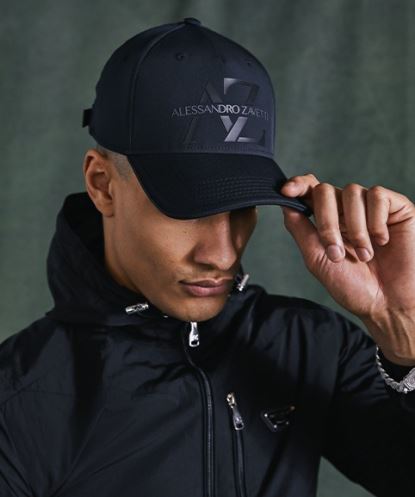 Alessandro Zavetti Rivo Beyzbol şapkası Siyah-gri