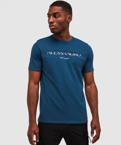 Alorta T-shirt Alessandro Zavetti Mavi