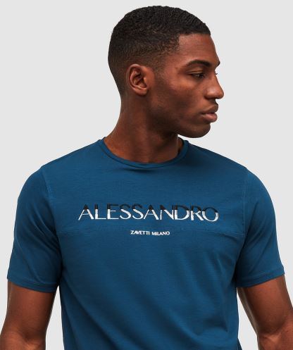 Alorta T-shirt Alessandro Zavetti Mavi