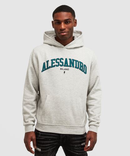 Alessandro Zavetti Grey Marl Challenger Tepegöz Kapşonlu