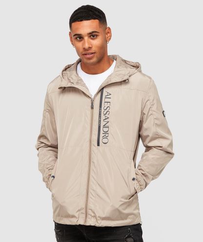 Saf Kaşmir Aronio Windrunner Ceket Alessandro Zavetti