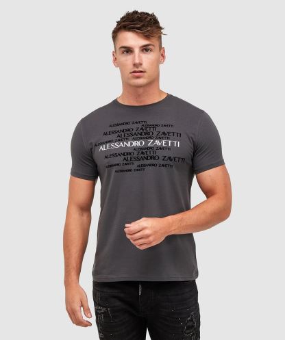 Novazzi T-shirt Alessandro Zavetti Mıknatıs Gri