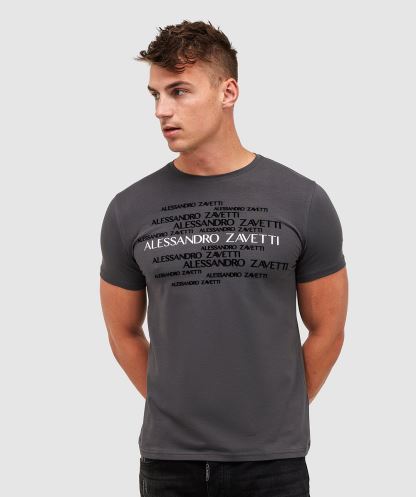 Novazzi T-shirt Alessandro Zavetti Mıknatıs Gri