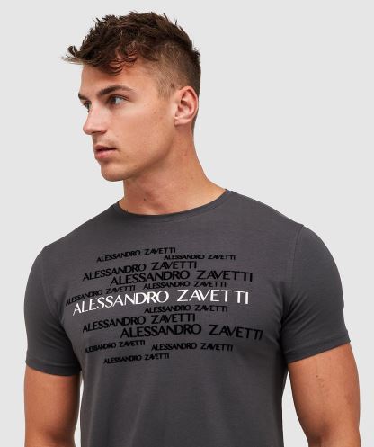 Novazzi T-shirt Alessandro Zavetti Mıknatıs Gri