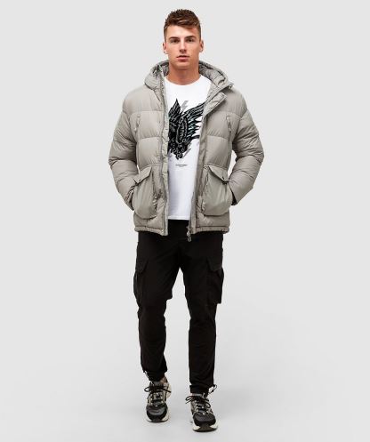 Alessandro Zavetti Gri Vero şişme Ceket