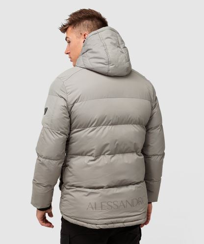 Alessandro Zavetti Gri Vero şişme Ceket