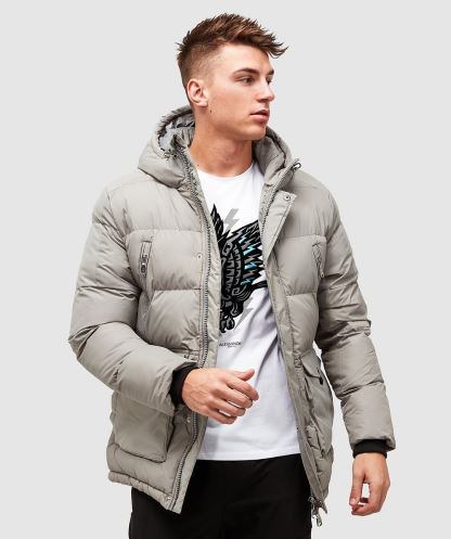 Alessandro Zavetti Gri Vero şişme Ceket