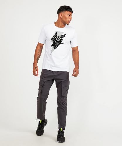 Beyaz Alessandro Zavetti Dalış Kartalı Tişört