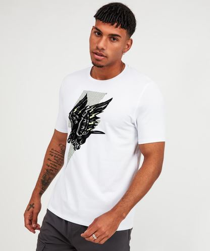 Beyaz Alessandro Zavetti Dalış Kartalı Tişört