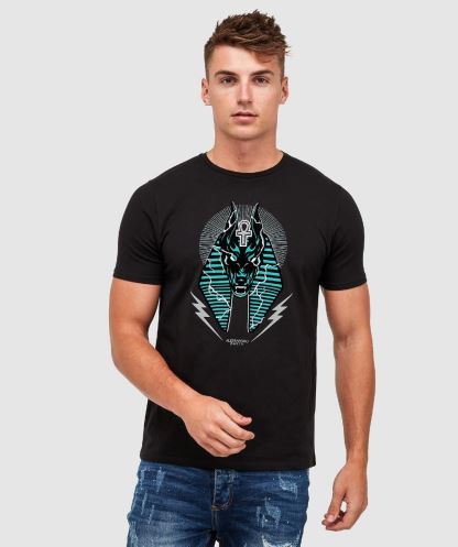 Anubis Yıldırım T-shirt Alessandro Zavetti Jet Siyah