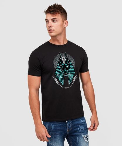 Anubis Yıldırım T-shirt Alessandro Zavetti Jet Siyah