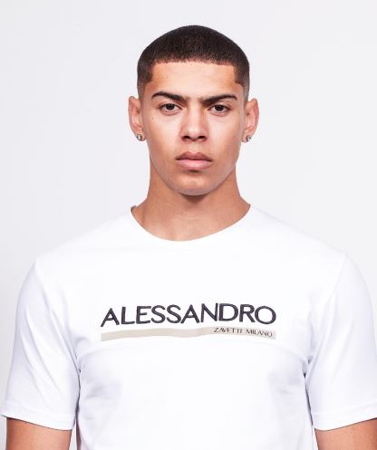 Siyah Alessandro Zavetti Mesoni Tişört