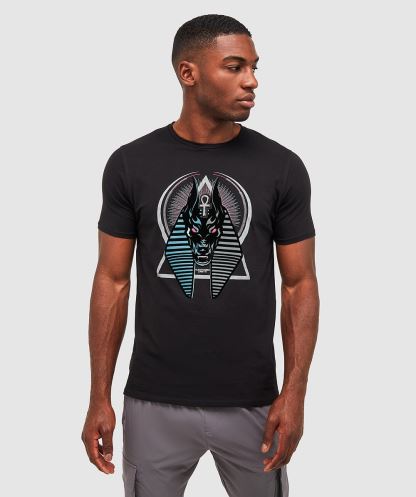 Alessandro Zavetti Anubis Bölünmüş T-shirt Simsiyah