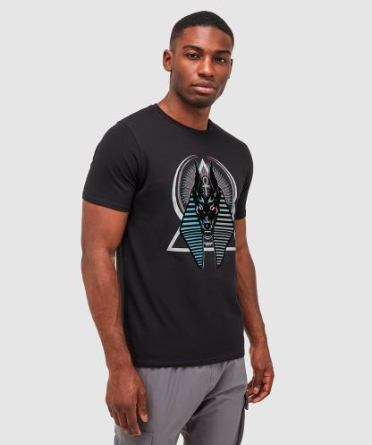 Alessandro Zavetti Anubis Bölünmüş T-shirt Simsiyah