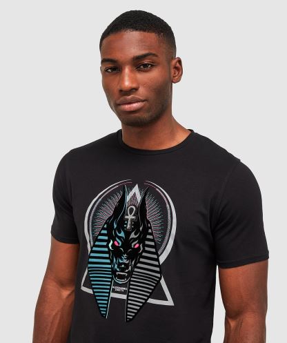 Alessandro Zavetti Anubis Bölünmüş T-shirt Simsiyah