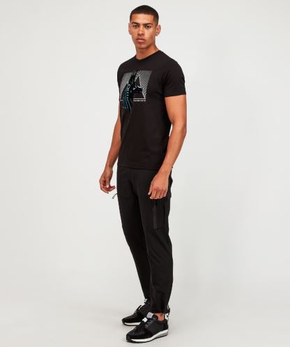 Siyah Anubis Profil Tişört Alessandro Zavetti