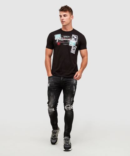 Alessandro Zavetti Jet Siyah Kaçak Tişört