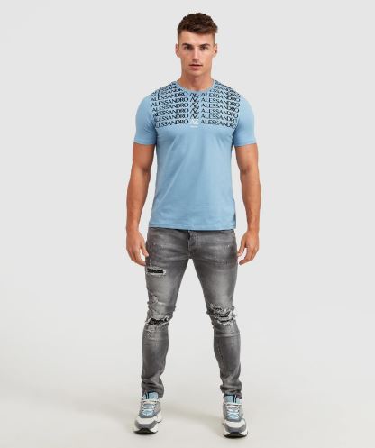 Alessandro Zavetti Mavi Renossi Tişört