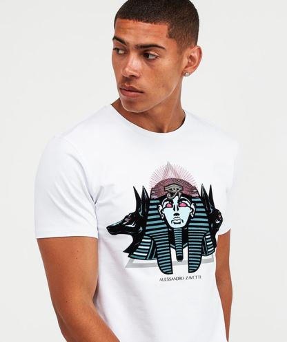 Alessandro Zavetti Trinity Tişört Beyaz