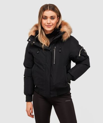 Kadın Vittoria Bomber Ceket Siyah Alessandro Zavetti