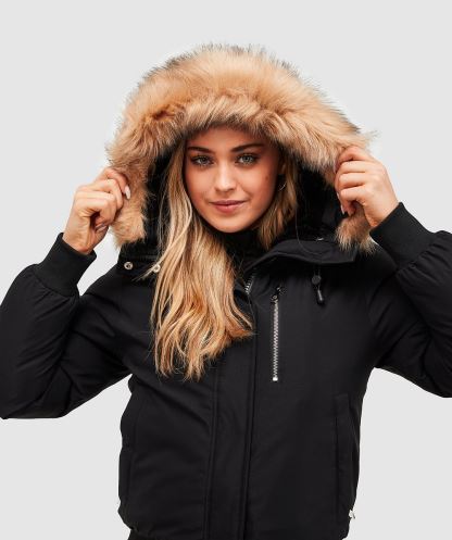 Kadın Vittoria Bomber Ceket Siyah Alessandro Zavetti