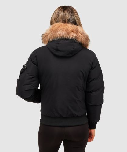 Kadın Vittoria Bomber Ceket Siyah Alessandro Zavetti