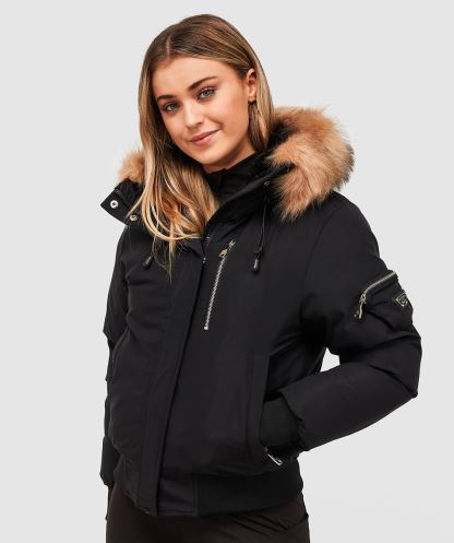 Kadın Vittoria Bomber Ceket Siyah Alessandro Zavetti